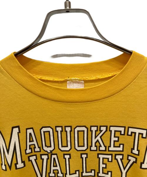 USED（ユーズド）USED (ユーズド) プリントTシャツ イエロー サイズ:Sの古着・服飾アイテム