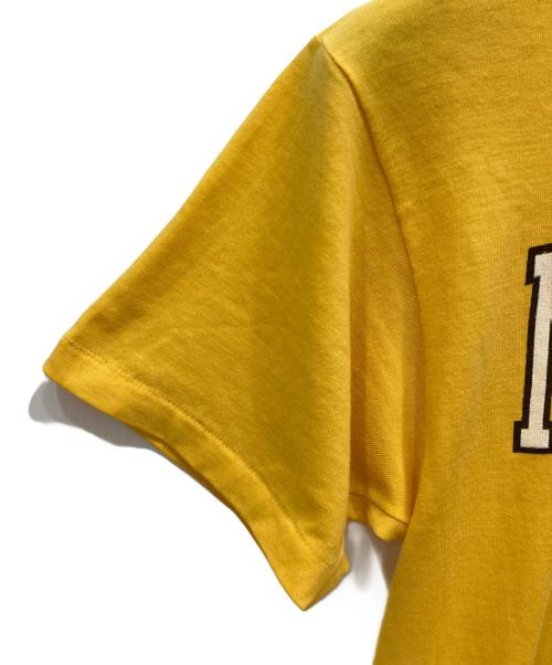 USED（ユーズド）USED (ユーズド) プリントTシャツ イエロー サイズ:Sの古着・服飾アイテム