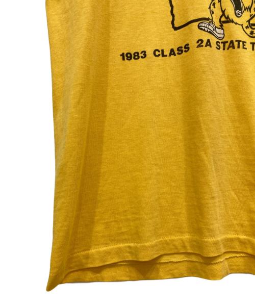 USED（ユーズド）USED (ユーズド) プリントTシャツ イエロー サイズ:Sの古着・服飾アイテム