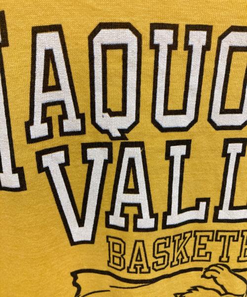 USED（ユーズド）USED (ユーズド) プリントTシャツ イエロー サイズ:Sの古着・服飾アイテム