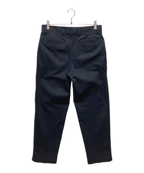 PS Paul Smith（ＰＳポールスミス）PS Paul Smith (ＰＳポールスミス) コットンストレッチワイドトラウザー ネイビー サイズ:XLの古着・服飾アイテム