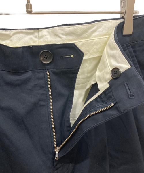 PS Paul Smith（ＰＳポールスミス）PS Paul Smith (ＰＳポールスミス) コットンストレッチワイドトラウザー ネイビー サイズ:XLの古着・服飾アイテム