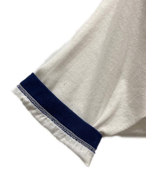 DISNEY（ディズニー）Disney (ディズニー) フットボールTシャツ ブルー×ホワイト サイズ:Sの古着・服飾アイテム