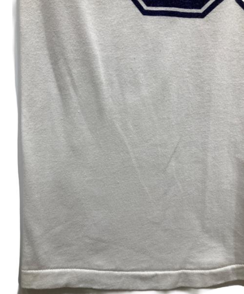 DISNEY（ディズニー）Disney (ディズニー) フットボールTシャツ ブルー×ホワイト サイズ:Sの古着・服飾アイテム