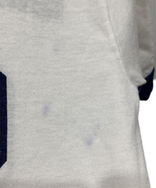 DISNEY（ディズニー）Disney (ディズニー) フットボールTシャツ ブルー×ホワイト サイズ:Sの古着・服飾アイテム