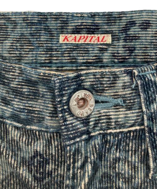 KAPITAL（キャピタル）KAPITAL (キャピタル) レオパードコーデュロイパンツ ネイビー サイズ:28の古着・服飾アイテム