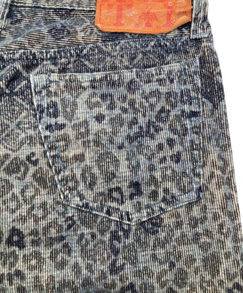 KAPITAL（キャピタル）KAPITAL (キャピタル) レオパードコーデュロイパンツ ネイビー サイズ:28の古着・服飾アイテム