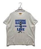 Hysteric Glamourヒステリックグラマー）の古着「KEEP MUSIC オーバーサイズTシャツ」｜ホワイト