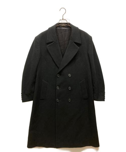 london fog（ロンドンフォグ）LONDON FOG (ロンドンフォグ) ウールチェスターコート ブラック サイズ:42の古着・服飾アイテム