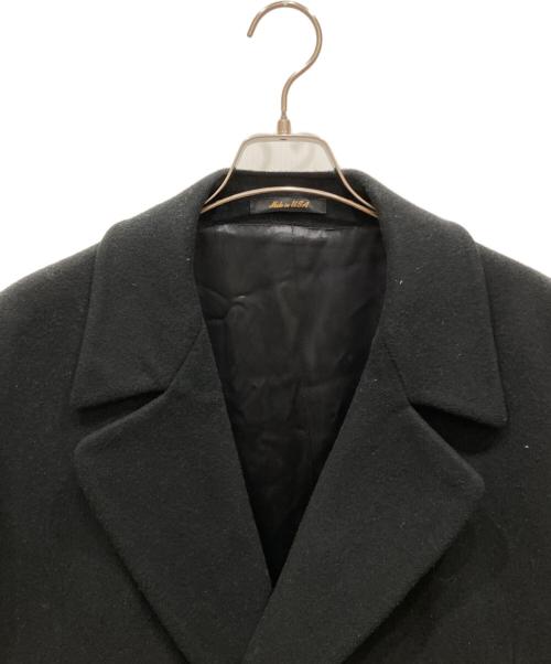 london fog（ロンドンフォグ）LONDON FOG (ロンドンフォグ) ウールチェスターコート ブラック サイズ:42の古着・服飾アイテム