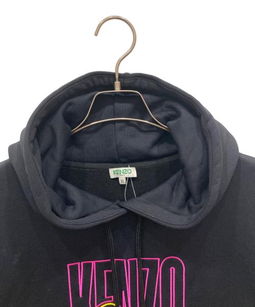 KENZO（ケンゾー）KENZO (ケンゾー) Abstract Embroidered Pattern Hoodie ブラック サイズ:XLの古着・服飾アイテム