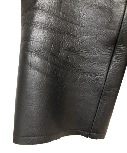 Maison Margiela（メゾンマルジェラ）Maison Margiela (メゾンマルジェラ) カットオフレザーライダースジャケット ブラック サイズ:38の古着・服飾アイテム