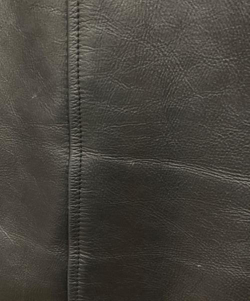 Maison Margiela（メゾンマルジェラ）Maison Margiela (メゾンマルジェラ) カットオフレザーライダースジャケット ブラック サイズ:38の古着・服飾アイテム