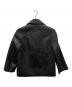 Maison Margiela (メゾンマルジェラ) カットオフレザーライダースジャケット ブラック サイズ:38：43000円