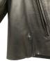 中古・古着 Maison Margiela (メゾンマルジェラ) カットオフレザーライダースジャケット ブラック サイズ:38：43000円