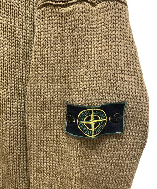STONE ISLAND（ストーンアイランド）STONE ISLAND (ストーンアイランド) 90’ｓコットンクルーネックニット オリーブ サイズ:Ⅼの古着・服飾アイテム