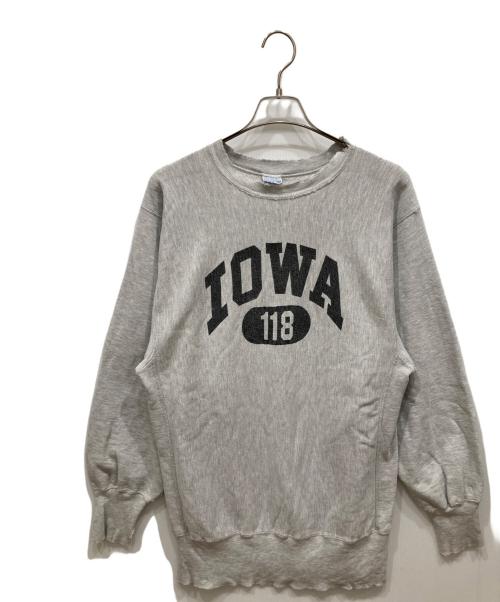Champion REVERSE WEAVE（チャンピオン リバース ウィーブ）Champion REVERSE WEAVE (チャンピオン リバース ウィーブ) 90’ｓクルーネックスウェット グレー サイズ:XLの古着・服飾アイテム