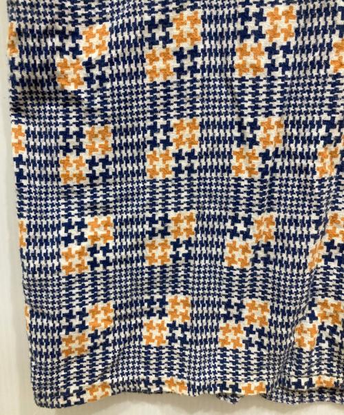 VANDERBILT（ヴァンダービルト）vanderbilt (ヴァンダービルト) 60-70’ｓプリントネルパジャマシャツ ブルー×ベージュ サイズ:-の古着・服飾アイテム