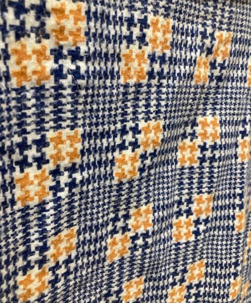 VANDERBILT（ヴァンダービルト）vanderbilt (ヴァンダービルト) 60-70’ｓプリントネルパジャマシャツ ブルー×ベージュ サイズ:-の古着・服飾アイテム