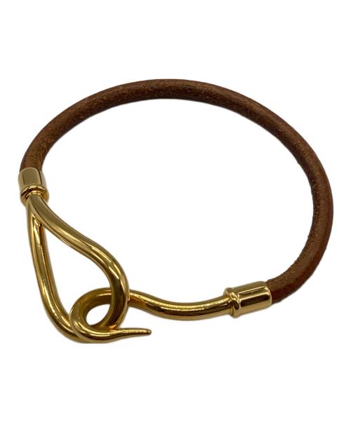 HERMES（エルメス）HERMES (エルメス) ジャンボレザーブレスレット ブラウンの古着・服飾アイテム