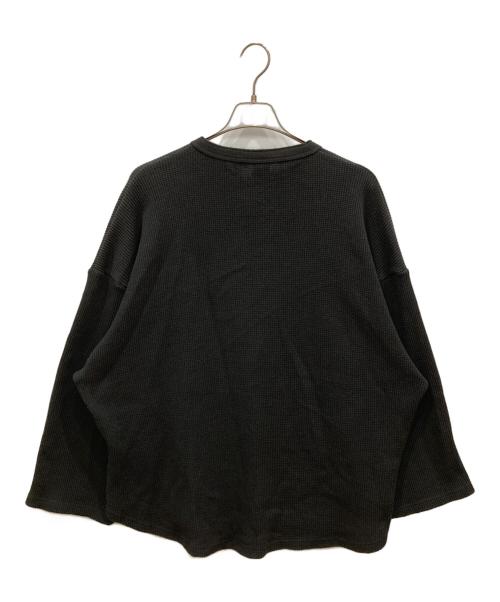 KEBOZ（ケボズ）KEBOZ (ケボズ) ヘンリーネックカットソー ブラック サイズ:Ⅼの古着・服飾アイテム