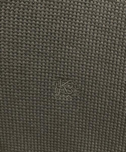 KEBOZ（ケボズ）KEBOZ (ケボズ) ヘンリーネックカットソー ブラック サイズ:Ⅼの古着・服飾アイテム