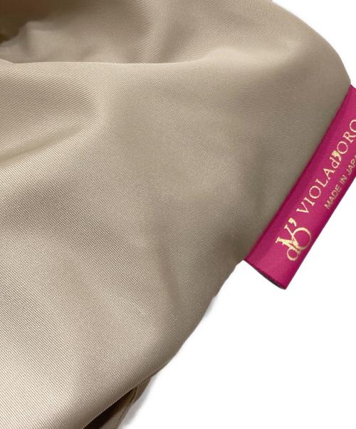 VIOLAd'ORO（ヴィオラドーロ）VIOLAd'ORO (ヴィオラドーロ) トートバッグ ベージュ×ピンクの古着・服飾アイテム
