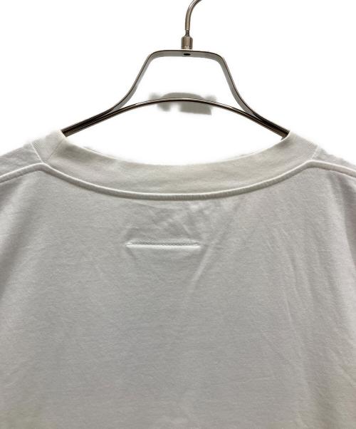 MM6 Maison Margiela（エムエムシックスメゾンマルジェラ）MM6 Maison Margiela (エムエムシックスメゾンマルジェラ) ロゴ オーバーサイズ ロングスリーブ T シャツ ホワイト サイズ:Ⅼの古着・服飾アイテム