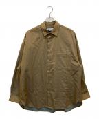 MAISON SPECIALメゾンスペシャル）の古着「プライムオーバーウールシャンブレーシャツ」｜ブラウン