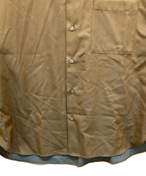 MAISON SPECIAL（メゾンスペシャル）MAISON SPECIAL (メゾンスペシャル) プライムオーバーウールシャンブレーシャツ ブラウン サイズ:1の古着・服飾アイテム