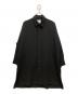 Lui's（ルイス）の古着「サイドスリットビッグシルエットシャツコート」｜ブラック
