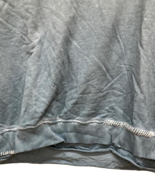 MAISON SPECIAL（メゾンスペシャル）MAISON SPECIAL (メゾンスペシャル) Heavy-Weight Sweat Embroidery Damage Over-Dye Crew Neck Pullover ブルー サイズ:SIZE　2の古着・服飾アイテム