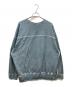 MAISON SPECIAL (メゾンスペシャル) Heavy-Weight Sweat Embroidery Damage Over-Dye Crew Neck Pullover ブルー サイズ:SIZE　2：8000円
