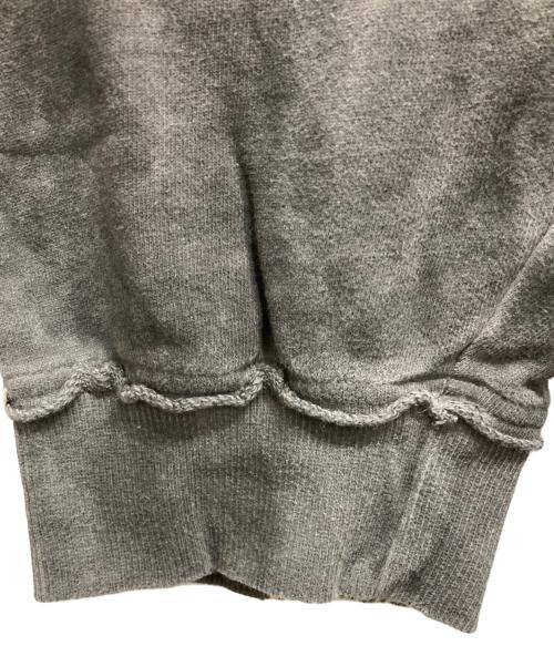 MAISON SPECIAL（メゾンスペシャル）MAISON SPECIAL (メゾンスペシャル) Heavy-Weight Sweat Embroidery Damage Over-Dye Crew Neck Pullover グレー サイズ:SIZE 2の古着・服飾アイテム