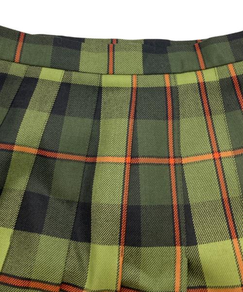 O'NEIL OF DUBLIN（オニールオブダブリン）O'NEIL OF DUBLIN (オニールオブダブリン) 切替チェックスカート グリーン サイズ:40の古着・服飾アイテム