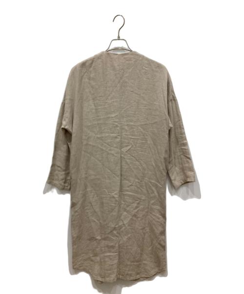 evam eva vie（エヴァムエヴァ ヴィー）evam eva vie (エヴァムエヴァ ヴィー) linen robe ベージュ サイズ:Ⅿの古着・服飾アイテム