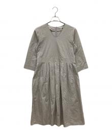 BEAUDOUIN（ボードワン）の古着「ブラウスワンピース」｜グレー