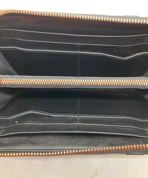 BVLGARI（ブルガリ）BVLGARI (ブルガリ) B-ZERO1 ラウンドファスナーウォレット ブラックの古着・服飾アイテム