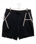 ARMANI EXCHANGEアルマーニ エクスチェンジ）の古着「スウェットハーフパンツ」｜ブラック