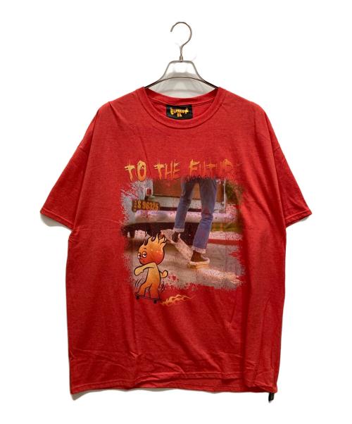 CVTVLIST（カタリスト）CVTVLIST (カタリスト) プリントTシャツ レッド サイズ:2の古着・服飾アイテム