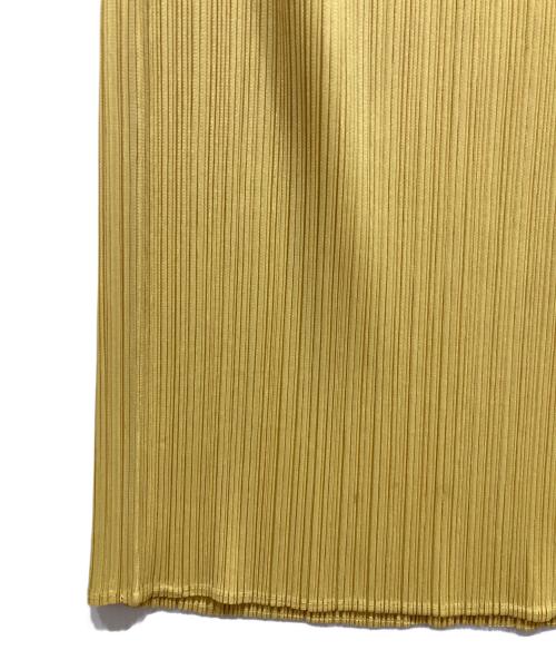 ISSEY MIYAKE（イッセイミヤケ）ISSEY MIYAKE (イッセイミヤケ) プリーツスカート イエロー サイズ:Sの古着・服飾アイテム