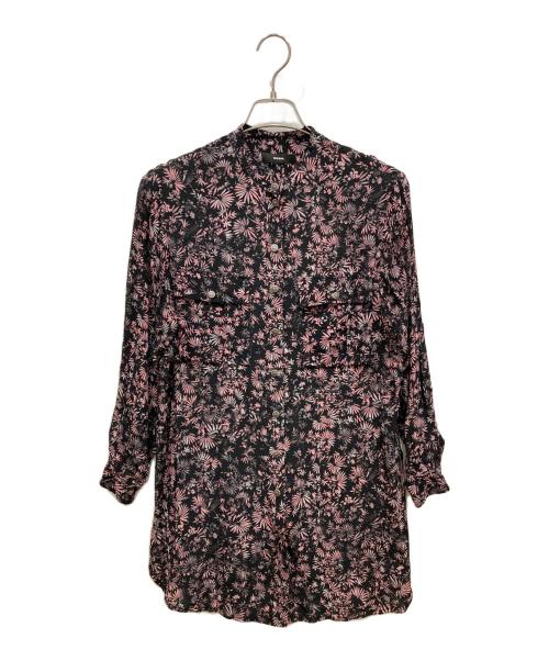 DIESEL（ディーゼル）DIESEL (ディーゼル) レーヨンシャツワンピース ブラック×ピンク サイズ:SIZE XXSの古着・服飾アイテム