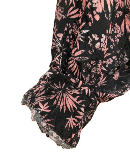 DIESEL（ディーゼル）DIESEL (ディーゼル) レーヨンシャツワンピース ブラック×ピンク サイズ:SIZE XXSの古着・服飾アイテム