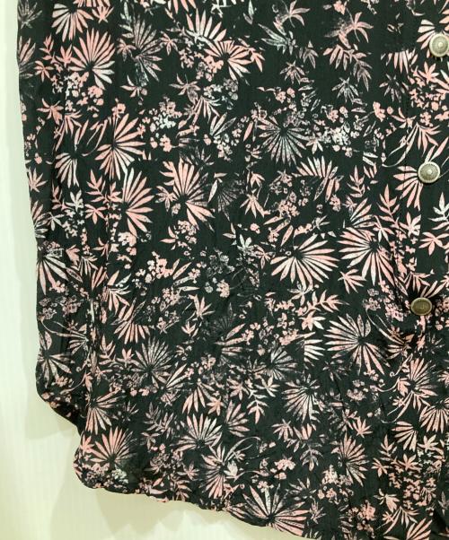 DIESEL（ディーゼル）DIESEL (ディーゼル) レーヨンシャツワンピース ブラック×ピンク サイズ:SIZE XXSの古着・服飾アイテム