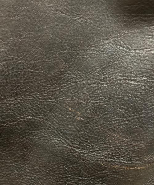 FINE CREEK &CO（ファインクリーク＆コー）FINE CREEK ＆CO (ファインクリーク＆コー) BAD ノーカラーレザージャケット ブラウン サイズ:38の古着・服飾アイテム