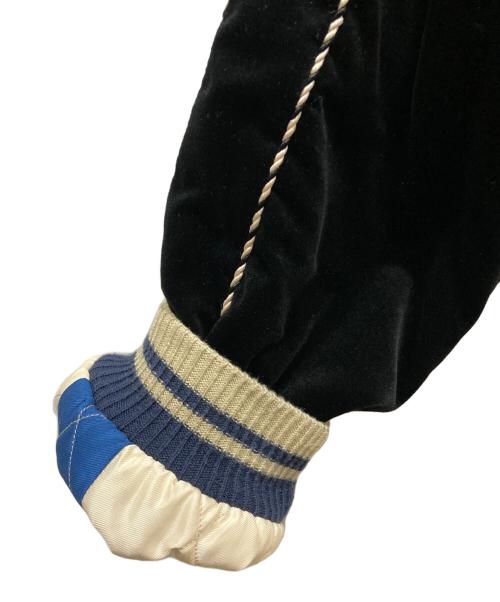 東洋エンタープライズ（トウヨウエンタープライズ）東洋エンタープライズ (トウヨウエンタープライズ) Mid 1950s Style Velveteen Souvenir Jacket “WHITE TIGER” × “EAGLE”  ブラック サイズ:XLの古着・服飾アイテム