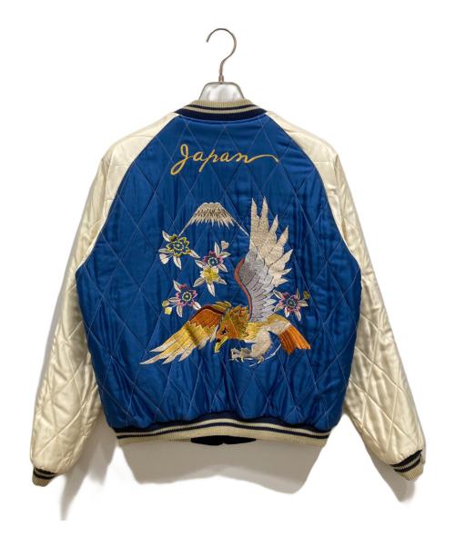 東洋エンタープライズ（トウヨウエンタープライズ）東洋エンタープライズ (トウヨウエンタープライズ) Mid 1950s Style Velveteen Souvenir Jacket “WHITE TIGER” × “EAGLE”  ブラック サイズ:XLの古着・服飾アイテム