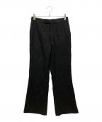 LAD MUSICIANラッドミュージシャン）の古着「SLIM FLARE SLACKS」｜ブラック