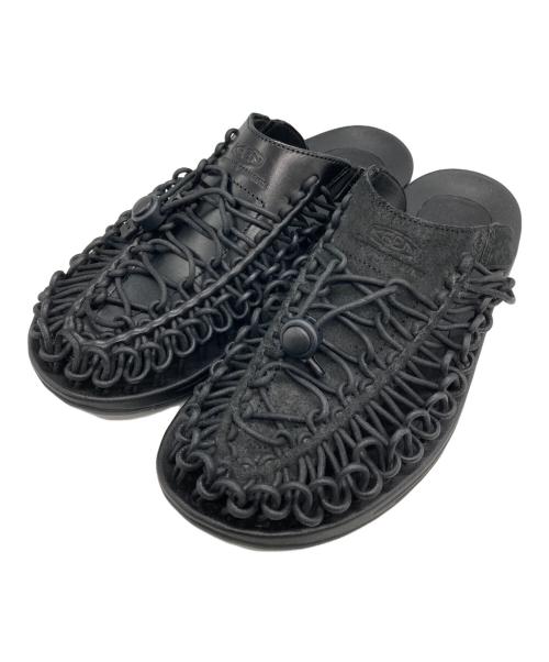KEEN（キーン）KEEN (キーン) Engineered Garments (エンジニアードガーメンツ) UNEEK PREMIUM LEATHER SLIDE ブラック サイズ:SIZE 26.5cmの古着・服飾アイテム