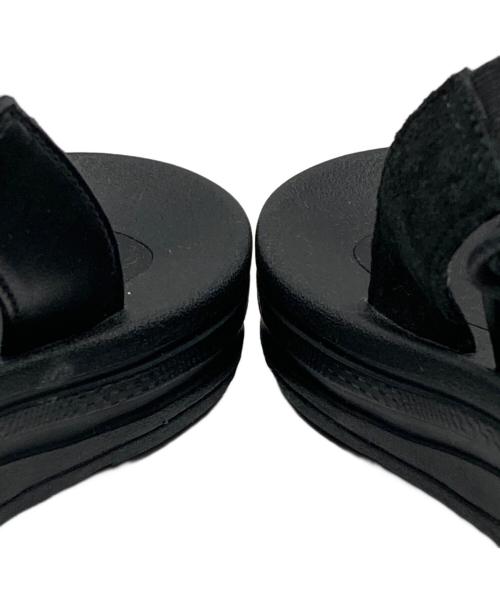 KEEN（キーン）KEEN (キーン) Engineered Garments (エンジニアードガーメンツ) UNEEK PREMIUM LEATHER SLIDE ブラック サイズ:SIZE 26.5cmの古着・服飾アイテム